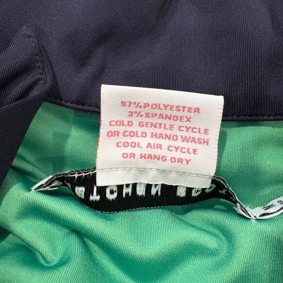 Gretchen Scott Navy Blue Tie Dress Stretch Size M Packable Travel - Picture 7 of 7